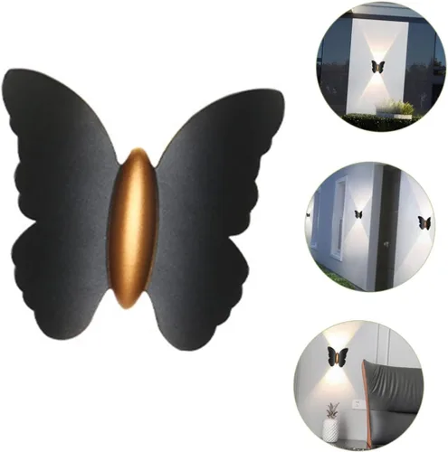 Vista 9 de Angoily Aplique de pared impermeable llevó el aluminio ligero 6w 3000k para las escaleras del pasillo de la yarda