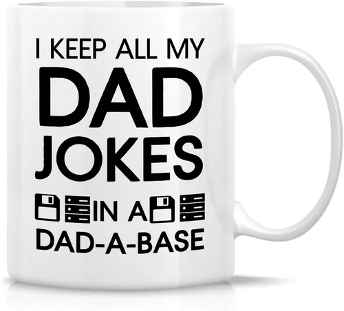 Vista 9 de Retreez - Taza divertida con texto en inglés "No. 1 Dad", 325 ml, tazas de cerámica, mensajes divertidos, sarcásticos, motivacionales, regalos