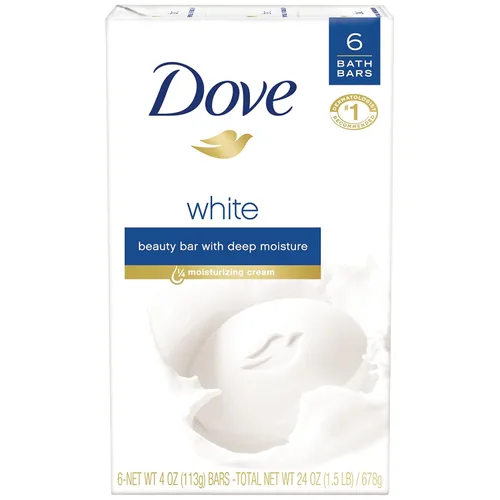 Vista 2 de Dove Beauty Bar - Jabón para piel sensible, paquete de 2 unidades + paquete de 2 con crema hidratante para una piel suave y tersa