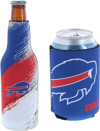 Vista 23 de Aislador para latas y botellas con logotipo de fútbol americano, enfriador de bebidas Huggie (Escudo/Logotipo Verde de Filadelfia (Eagles)) Escudo