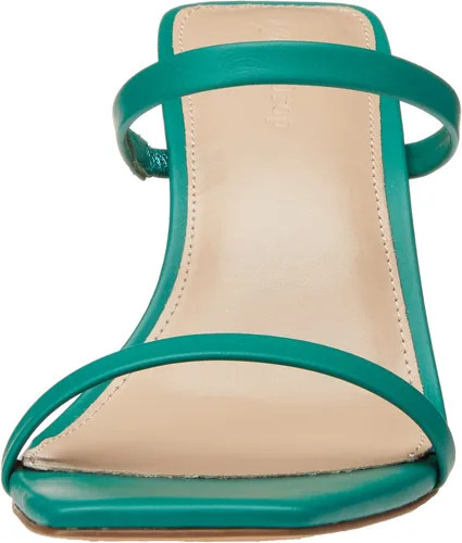 Vista 2 de The Drop - Sandalias de tacón alto Avery con dos correas y punta cuadrada para mujer