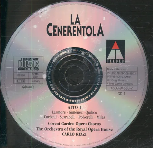 Vista 3 de Rossini: La Cenerentola / Larmore, Gimenez, Quilico, Corbelli, Scarabelli, Polverelli, Miles, Rizzi