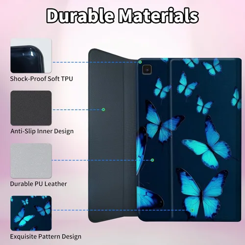 Vista 6 de Para Samsung Galaxy Tab S6 Lite Funda 2022/2020 Teclado Inalámbrico Desmontable Y Cubierta De Soporte De Cuero PU Funda Protectora Para Samsung