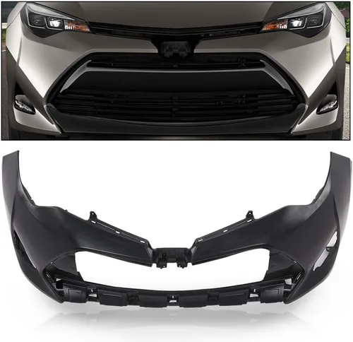 Vista 7 de CHEDA Nueva cubierta de parachoques delantero imprimada compatible con Toyota Corolla 2017 2018 2019, compatible con Sedan (4 puertas) CE, L, LE
