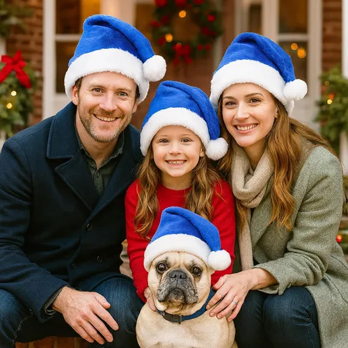 Vista 4 de Sombrero de Papá Noel de felpa multicolor para decoración de pelo de Navidad, unisex, sombrero de tela de terciopelo, disfraz de festival, cosplay