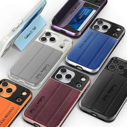 Vista 25 de VENA vCommute - Funda tipo cartera para iPhone 15, [protección contra caídas de grado militar] Funda de cuero con ranura para tarjetas con soporte