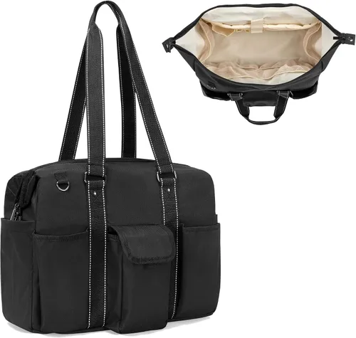 Vista 8 de Damero Bolsa de enfermera con funda para laptop para el trabajo y el cuidado del hogar, estudiantes de medicina
