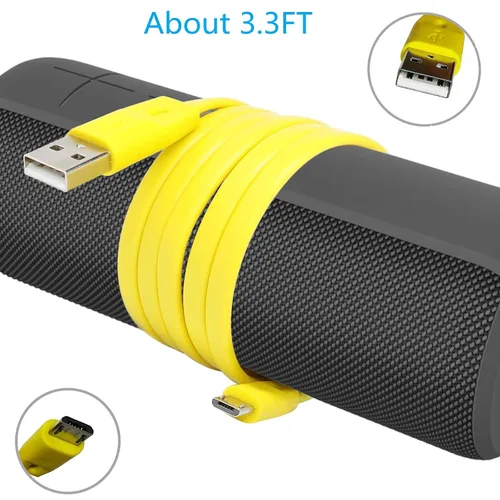 Vista 5 de Cable de carga USB de repuesto para altavoces inalámbricos Logitech UE Boom, Boom 2, Boom 3, Megaboom, Miniboom y Roll 2 - Cable de fuente