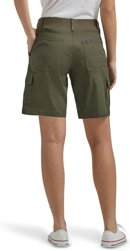 Vista 3 de Lee Bermudas tipo cargo para mujer Petite Flex-to-go de tiro medio, ajuste relajado