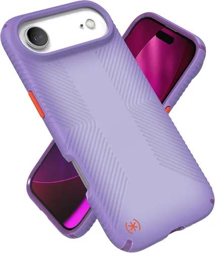 Vista 29 de Speck Presidio LUX - Funda para iPhone 17, compatible con MagSafe, funda protectora delgada, color negro desvanecido/gris pizarra/blanco
