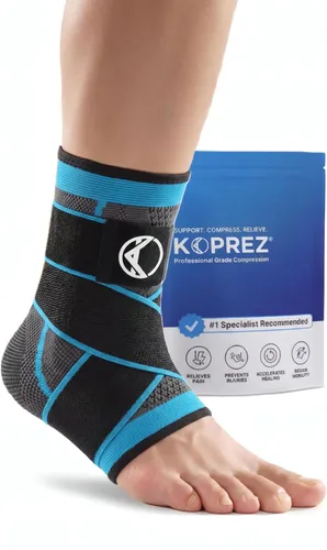 Vista 10 de Koprez Manga para fascitis plantar, alivio de la fascitis plantar, calcetines de fascitis plantar, manga de compresión de tobillo, soporte