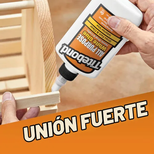 Vista 4 de Titebond pegamento multiusos blanco, para el hogar, taller, escuela y manualidades, versátil, se seca rápido y transparente, fácil de usar, limpieza