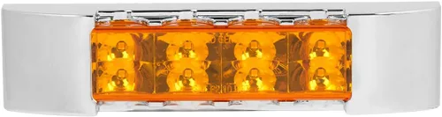 Vista 9 de GG Grand General 75170 Luz sellada ámbar/ámbar (6" rectángulo 8 LED, alto/bajo 3 cables)