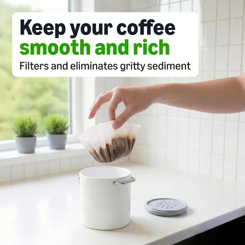 Vista 2 de Amazon Basics Filtros de café para cafeteras de 1 a 4 tazas, color blanco, 200