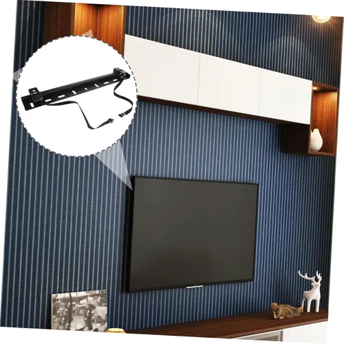 Vista 5 de 1 juego de soporte de pared para TV sin tachuelas para 32 televisores de pantalla plana, instalación sin taladro, soporte resistente para paneles