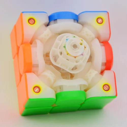 Vista 2 de Bukefuno QY Tornado V3 M UV 3x3 Velocidad Magnética Magic Cube QY Juguetes Tornado V3M MagLev UV 3x3x3 Puzzle 2023 Nuevos Cubos Sin Adhesivo