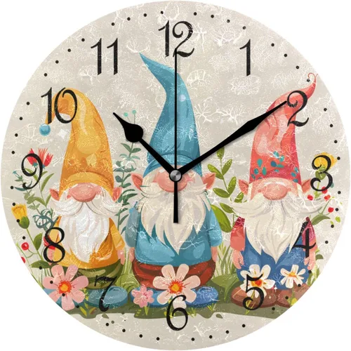 Vista 10 de ALAZA Reloj de pared de vaca de granja de 10 pulgadas, funciona con pilas, silencioso, sin tictac, decoración del hogar para cocina, sala de estar