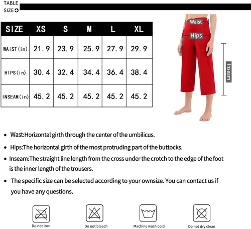 Vista 7 de Rosemmetti Pantalones capri de yoga para mujer corte de bota talla grande cintura alta pantalones de entrenamiento atlético con bolsillos