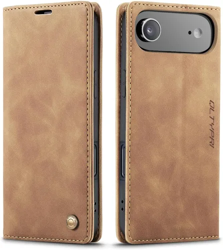 Vista 60 de QLTYPRI Para iPhone Air Case Wallet Con Tarjetero, Vintage PU Cuero Kickstand Cierre Magnético A Prueba De Golpes Folio Libro Funda Para IPhone 17