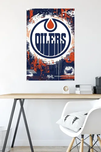 Vista 6 de Trends International NHL Edmonton Oilers - Póster de pared con logotipo Maximalist 23