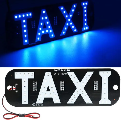Vista 6 de 2 unids Taxi Led coche parabrisas cabina indicador lámpara 12V taxi signo bombilla parabrisas taxi guía luces (azul)