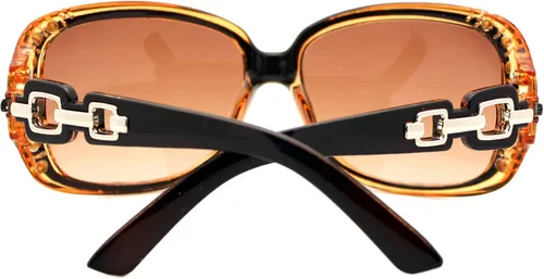 Vista 3 de PASTL Lentes de sol bifocales para mujer marco cuadrado de diamantes de imitación de gran