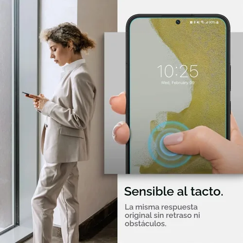 Vista 6 de Spigen GlasTR EZ FIT - Protector de pantalla de vidrio templado para Galaxy