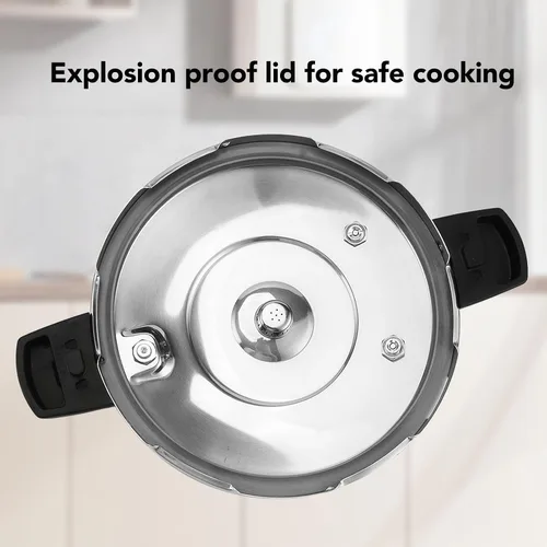 Vista 8 de Fdit Olla a presión de acero inoxidable Cocina eficiente Diseño multifuncional Conducción rápida de calor Estufas de gas eléctricas de doble
