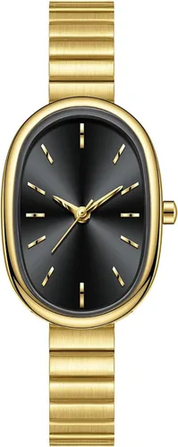 Vista 10 de BESTKANG Relojes Exquisitos para Mujer, Reloj de Lectura Fácil, Reloj de Moda Ovalado Ultradelgado Impermeable para Dama