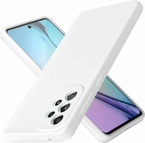 Vista 10 de Funda para Galaxy A73 5G de 6.7 pulgadas, silicona líquida suave protectora y forro de microfibra antiarañazos, a prueba de golpes, compatible
