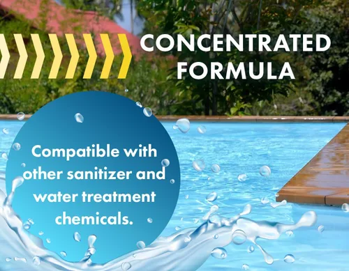Vista 3 de Antiespumante para piscina y bañera de hidromasaje, 1 galón, elimina rápidamente la espuma en piscinas o jacuzzis.