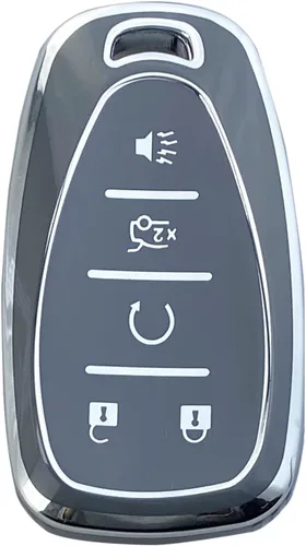 Vista 8 de Funda para Llavero Compatible con Chevy Camaro Cruze Equinox Malibu Traverse Blazer Volt Bolt Sonic Trax