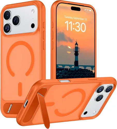 Vista 282 de Funda para iPhone 11 con compatibilidad magnética, [Soporte invisible incorporado][Compatible con MagSafe]
