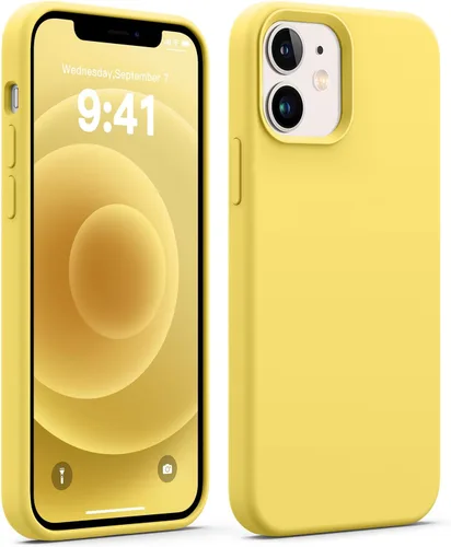 Vista 30 de JELE Funda a prueba de golpes diseñada para iPhone 11, funda de teléfono de silicona líquida con [forro de microfibra suave antiarañazos]