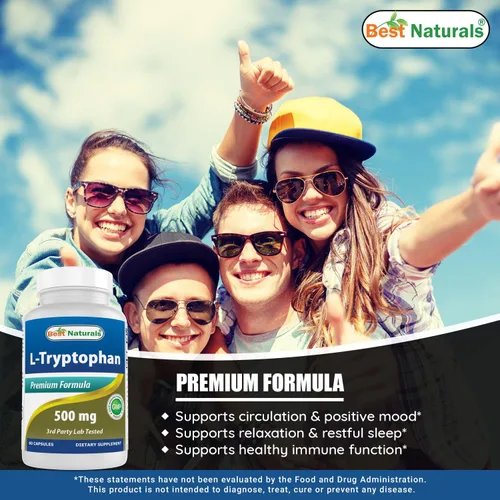 Vista 5 de Best Naturals Gaba 750 mg y L-triptófano 500 mg