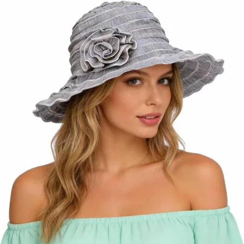 Vista 6 de FORBUSITE Sombreros de sol plegables vintage para mujer, para playa, jardín, viajes, protección UV