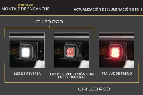 Vista 4 de Diode Dynamics - Kit de luz reversa HitchMount compatible con Toyota Tundra 2022-2026, C1
