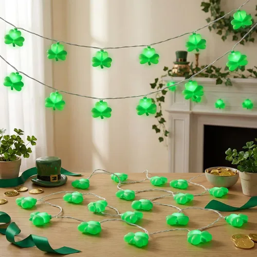 Vista 10 de Cadena de luces de corazón de San Valentín de 8.5 pies con 10 luces de hadas de corazón, decoraciones del día de San Valentín, luces de cadena