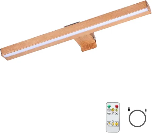 Vista 9 de MIOBLUE Luces LED para fotos con control remoto, luz de metal de 16 pulgadas, lámpara de visualización recargable, luz de diana regulable