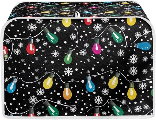 Vista 36 de Fundas decorativas para tostadora de notas musicales otoñales de 2 rebanadas para electrodomésticos de cocina pequeños, cubierta reversible