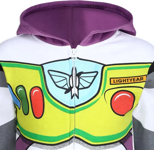 Vista 2 de Disney Toy Story Woody or Buzz Lightyear - Sudadera con capucha y cremallera para niños pequeños