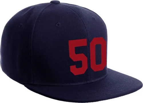 Vista 163 de Número de equipo modificado para requisitos particulares del jugador del color del sombrero del Snapback de la visera plana clásica de la visera