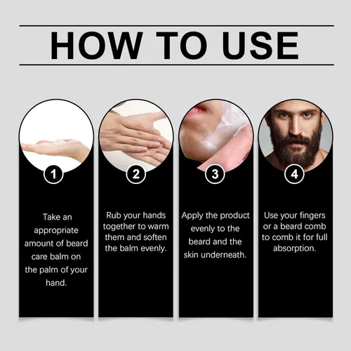 Vista 4 de Estimulante para Barba, Apolo Cosmetics Para Barba, Ultra Potente Bálsamo de Crecimiento, New De Barba, Estimulante Barba Hidrata y Fortalece