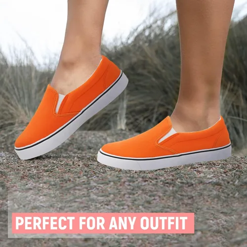 Vista 4 de Zapatos deportivos de lona para mujer, sin cordones, cómodos, bajos y planos, transpirables, acolchados, casuales a la moda