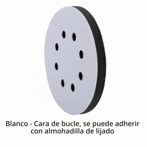 Vista 3 de IPELY Paquete de 2 almohadillas de espuma de 5 pulgadas con 8 agujeros para interfaz de espuma Surfprep para pulidor (paquete de 2)
