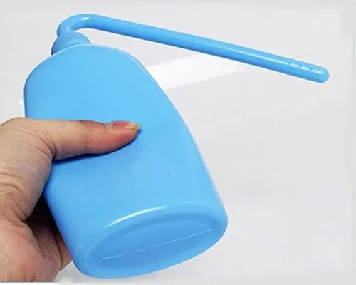 Vista 3 de Herramienta de limpieza de bolsas de colostomía, botella de limpieza para bolsa de colostomía, botellas de lavado de plástico, suministros