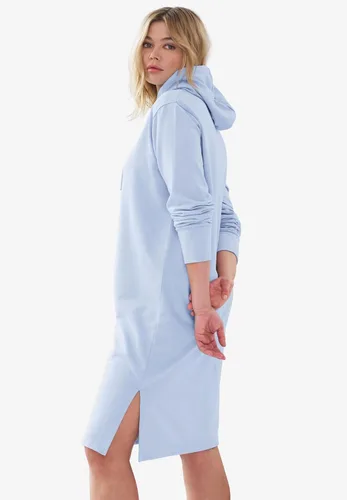 Vista 4 de Ellos Vestido tipo sudadera con capucha de talla grande para mujer