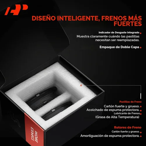 Vista 8 de A-Premium 296mm (11.65 pulgadas) Kit de Rotores de Freno de Disco Ventilados Delanteros + Pastillas Cerámicas Compatibles con Modelos Selectos