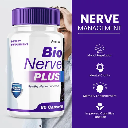 Vista 2 de Cápsulas Bio Nerve Plus, pastillas de suplemento BioNerve+ Premium Formula Capsulas, ingredientes naturales avanzados para el cuidado