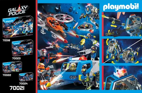 Vista 3 de PLAYMOBIL Galaxy Police Robot 70021 Galaxy Police Adventure Playset